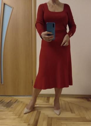 Тепле в'язане плаття, розмір 14