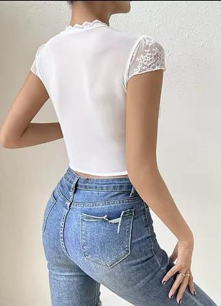 Топ з мереживом2 фото