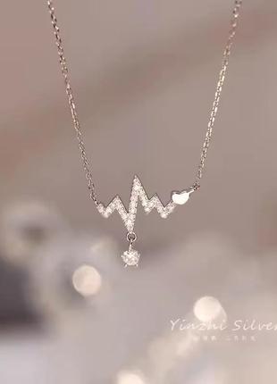 Ланцюжок з кулоном пульс камінець