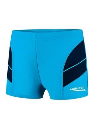 Плавки-боксери для хлопців aqua speed ​​andy 5612 блакитний, темно-синій діт 152см