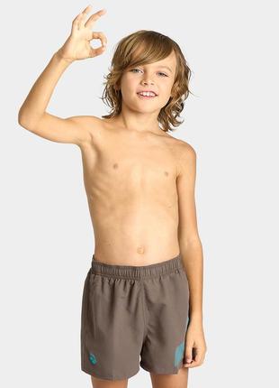 Шорти для плавання дитячі arena beach short logo r темно-оливковий діт 128см