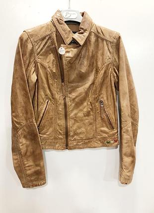 Оригинальная кожаная женская куртка jean’s west