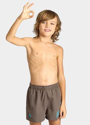 Шорти для плавання дитячі arena beach short logo r темно-оливковий діт 152см