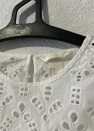 Блузка h&m з вишивкою s-m розміру6 фото