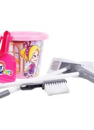 Набор для уборки (розовый)