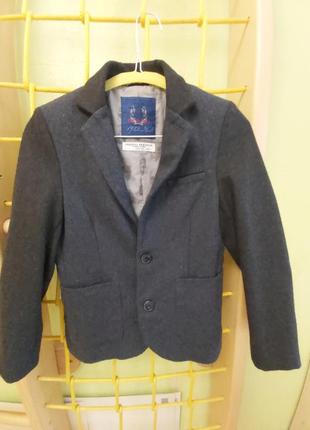 Шерстяной пиджак next 8 лет 128 см