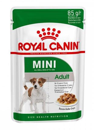 9 + 3 шт royal canin wet mini adult корм для собак 85 г 11489 акція — royal canin wet mini adult 12 шт., корм