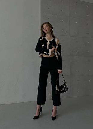 Трикотажный женский костюм тройка