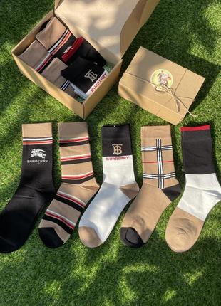 Високі шкарпетки | носки burberry