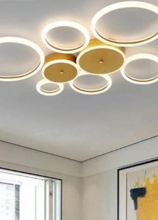 Светодиодные акриловые люстра sirius n 3837 gd