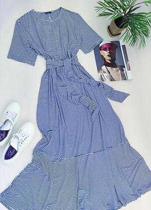 Стильное трикотажное платье-миди бренд shein 🌸