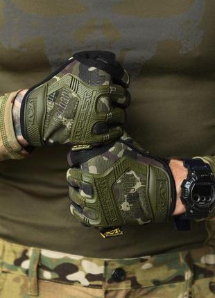 Парачатки тактичні mechanix m-pact® fingerless oliva gloves вт10232 фото