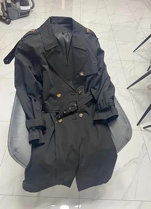 Тренч черный