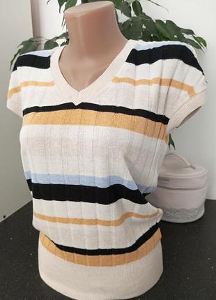 Жилетка в полоску вискоза 100%