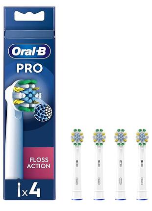 Насадки для електричної зубної щітки oral-b braun pro floss action 4 шт