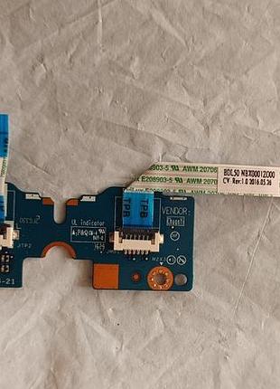 Плата c кнопками тача (ls-d701p) ноутбука hp 250 g5, 255 g5, hp 15