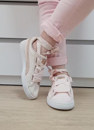 Кеды макассины кроссовки puma розовые