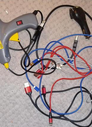 Usb шнури/клей-пістолет