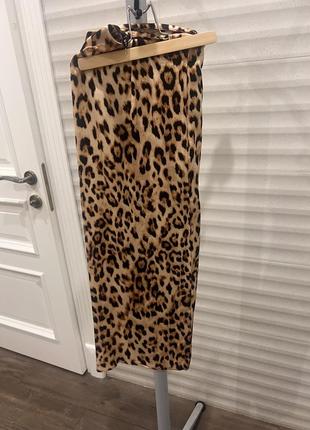Спідниця з леопардовим принтом3 фото
