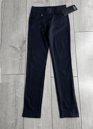 Трикотажні брюки на дівчат в школу на резинці