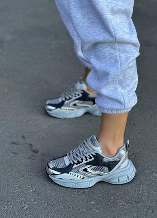 Кроссовки женские пресс кожа