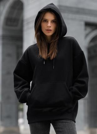 Худі staff black original oversize fleece, тепле
