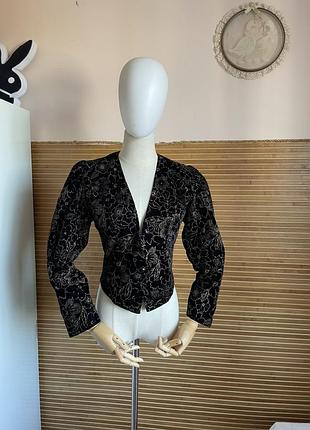 Винтажный бархатный пиджак