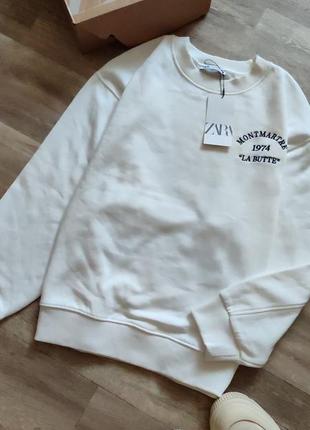 Оверсайз світшот толстовка  zara розмір m