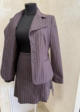 Костюм з спідницею в смужку , котон koan