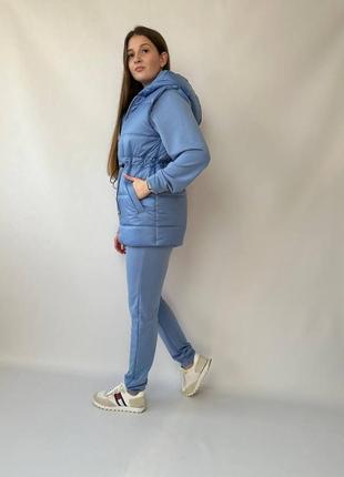 Новинка ✨ женский костюм 3-кв жилетка + кофта + штаны.