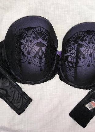 Бюстгальтер на шикарную груди, без бретелей, размер 46с