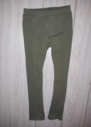 Мягкие, трикотажные джеггинсы лосины h&amp;m на 8-9 лет