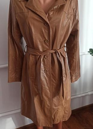 Тренч шкіряний