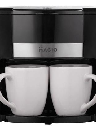 Кофейный аппарат для дома magio mg-450 450 вт, маленькая кофемашина для дома, кофеварка pc-970 на роботу