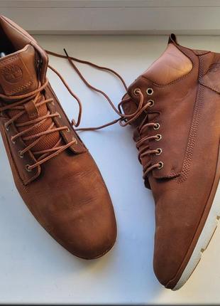 Чоловічі шкіряні осінні черевики timberland