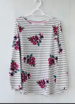 Блуза, лонгслів у смужку joules, бавовна