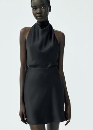 Zara сатинове плаття