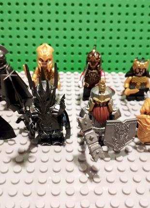 Фігурки лего володар перснів ельфи гноми орки lego lord of the rings саурон