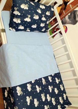 Комплект детского постельного белья зайчики