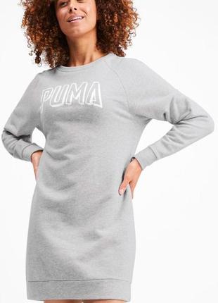 Платье puma athletics dress tr 58013104 xl light gray heather