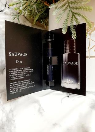 Пробник парфюмированная вода для мужчин christian dior sauvage