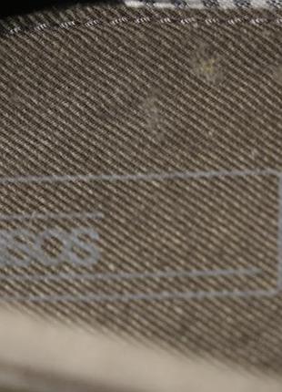 М'які шкіряні топсайдери сірого кольору asos англія 9 р.(28 см.)5 фото