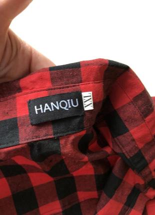 Рубашка черно-красная рубашка в клетку в клетку рубашка