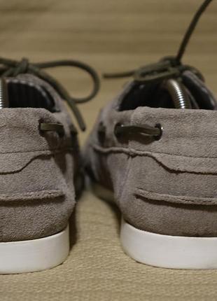 М'які шкіряні топсайдери сірого кольору asos англія 9 р.(28 см.)9 фото