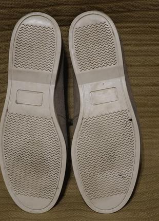 М'які шкіряні топсайдери сірого кольору asos англія 9 р.(28 см.)10 фото