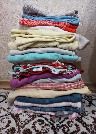 Великий пакет теплих речей на дівчинку на 86 зріст