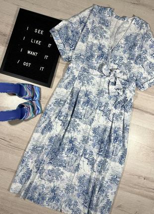 Меди платье в принт h&m