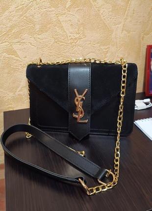 Нова замшева міні-сумочка ysl