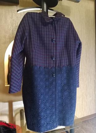 Boden british tweed by moon. пальто. 100% шерсть.