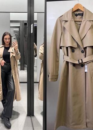 Тренч пальто zara